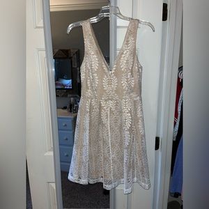 Lulu’s White Lace Skater Dress